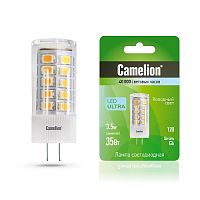 Лампа светодиодная (низковольтная) Camelion JC Колба G4 12В 3,5Вт 370Лм 4500К 16х45мм картинка 